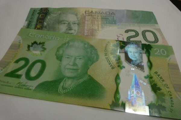 Billetes de $20 Dólares Canadienses